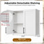 Armoire murale de cuisine/buanderie de 48 pouces-135866102-135866103