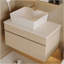 Petit meuble-lavabo flottant simple 31,5 pouces avec lavabo