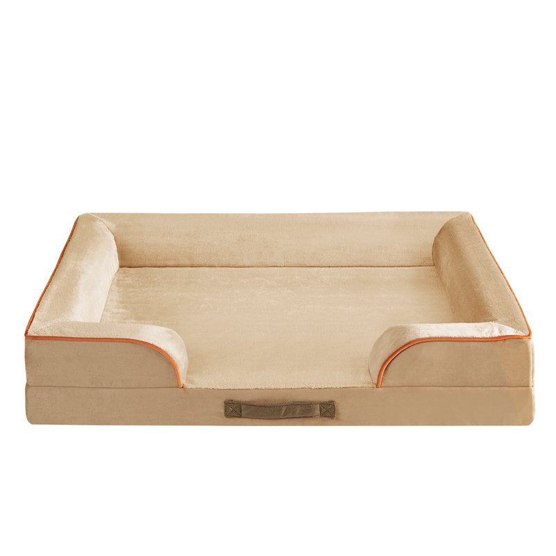 Canapé pour animaux Canvey, (Très grand) l 42 po x P 32 po x H 6,5 po, Kaki