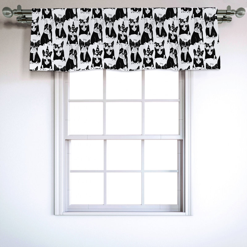 Sateen Ruffled Window Valance