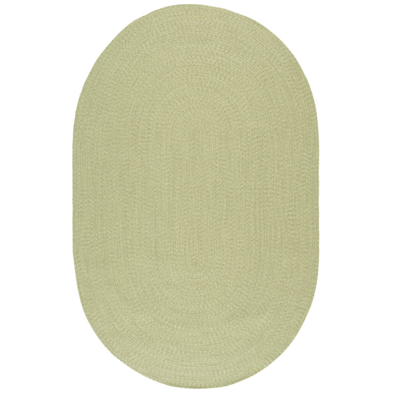 Walkowiak Woven Performance Machine Washable Indoor/Outdoor Area Rug, Oval 6' x 9'