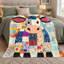 Jeté en flanelle 1pc Cute Cow-135920824