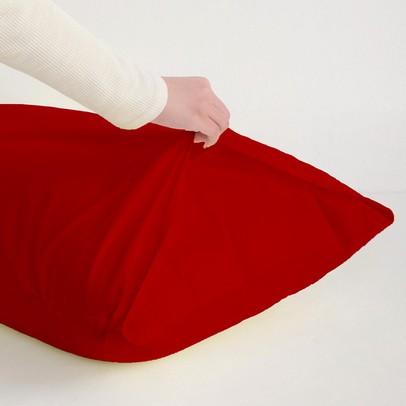 Easy Care Brushed Microfiber Pillow Case Microfiber Polyester Pillowcase With Envelope Closure By Lotechicw, Red
