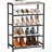 5 Tiers Shoe Rack Organizer,23" Shoe Storage Shelf For Closet, Shoe Rack For Entryway, Each Tier Fits 3 Pairs, Shoe Stand With Metal Shelves And MDF Top Board