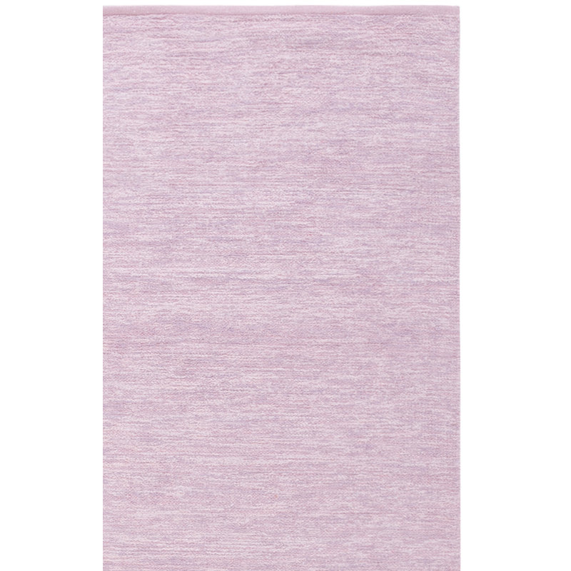 Tapis rose en coton recyclé touffeté à la main Truckee, Carré 6 pi