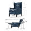 Fauteuil inclinable relaxant avec accoudoirs rembourrés - un incontournable pour toute maison-786949720-786949725