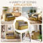 125cm Loveseat Sofa Upholstered Cotton Accent Chair
