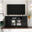 Meuble télé U-Can pour téléviseur de 65 po ou moins avec 2 portes en verre trempé-646639959