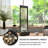 59 "Indoor Mirror Waterfall Fountain with LED Light, Relaxing Water Sounds, Aluminum Frame - Zen Decor for Home, Office, Garden-671282827