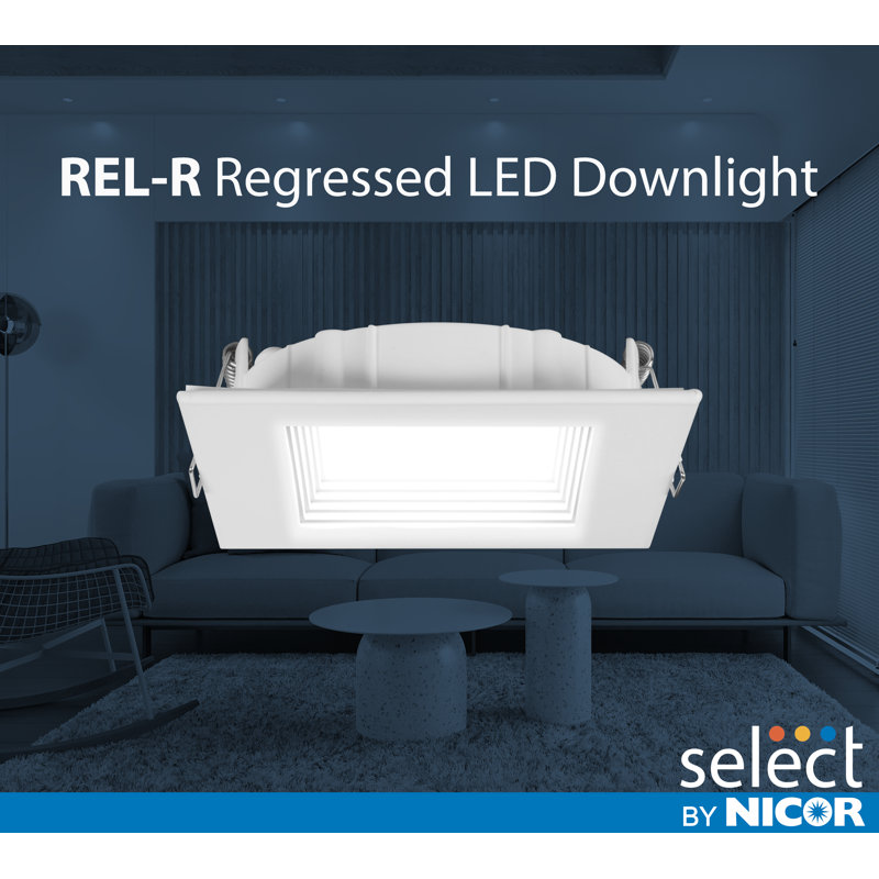 4'' Selectable Color Temperature 10.73 Watt Dimmable Air-Tight IC Rated LED Canless Recessed Lighting Kit
