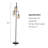 Lacoste 64.5'' Black Tree Floor Lamp