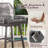 Bar Stools Set Of 2, Rattan Counter Height Bar Stools, Swivel Patio Barstools With Boho Woven Rope Back For Kitchen Patio Garden Cushions Included,-1900910796-1900910801