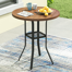 Readus Round Steel Outdoor Bar Table
