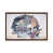 Toile avec cadre en bois brun classique est en rupture de stock