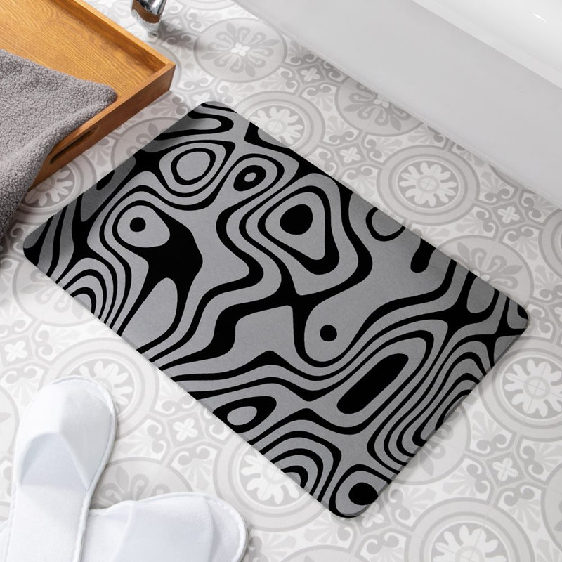 Non-Slip Shower Mat, Grey