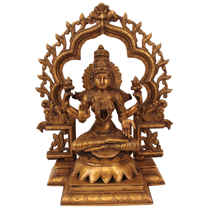 Déesse Lakshmi avec Prabhavali floral