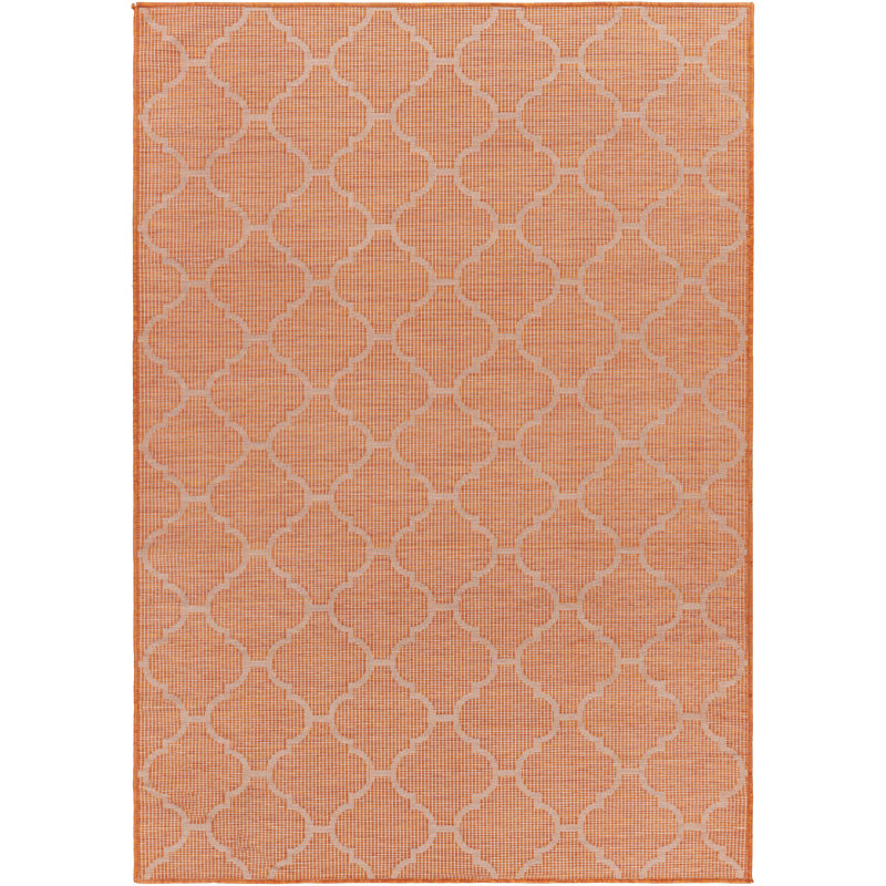 Alline Geometric Indoor / Outdoor Rug, Rectangle 5'3" x 7'