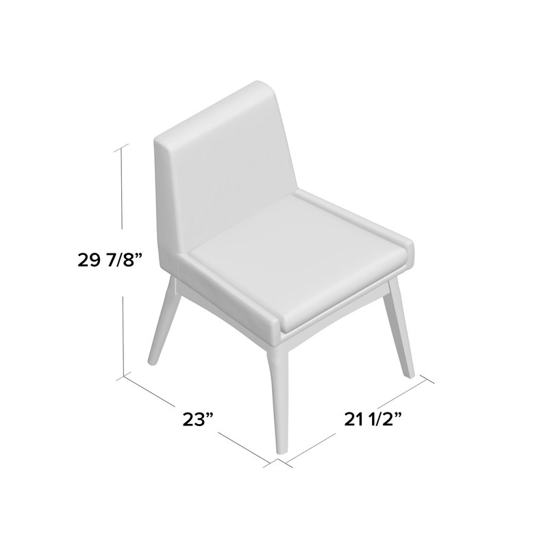 Klimek 17.91'' H Upholstered Side Chair, Brown