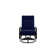 Chaise berçante pivotante réglable avec coussins Askar