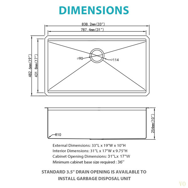 Dimensions du produit