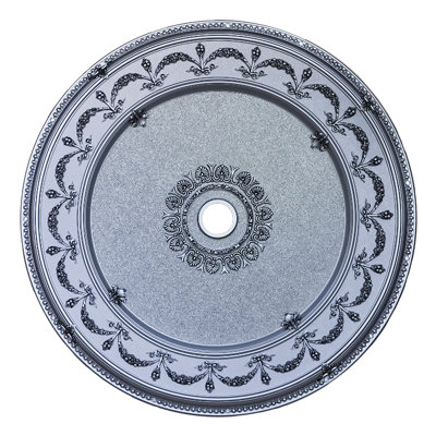 Motif d'étincelles rondes argentées 51 po