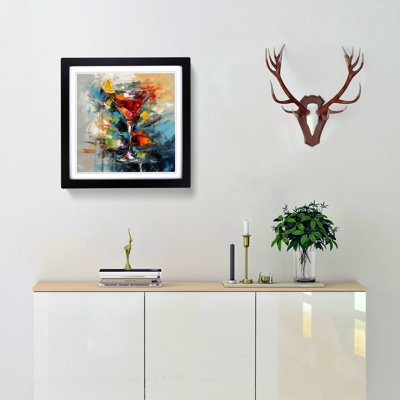 Cocktail Abstract Expressionism - Framed Print