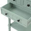 Console étroite, canapé mince avec trois tiroirs de rangement et tablette inférieure pour le salon, assemblage facile-500899999
