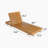 Outdoor Chaise Lounge Chair With 6-Position Adjustable Backrest,Acacia Solid Wood,Copper Teak Color