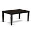 Ensemble de table et chaises de cuisine 9 pièces comprenant une table de salle à manger rectangulaire avec rallonge papillon et 8 chaises, noir-118565987-49667122