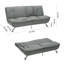 Single 135cm Upholstered Convertible Sofa