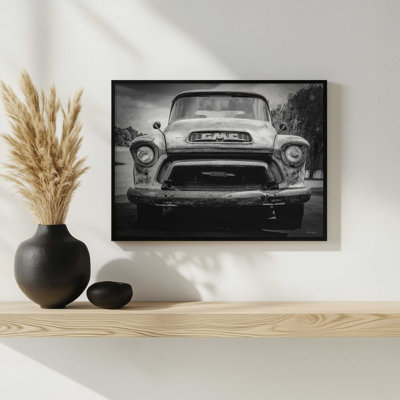 «Retro Roadtrip GMC Truck» par Jennifer Rigsby, reproduction d'art
