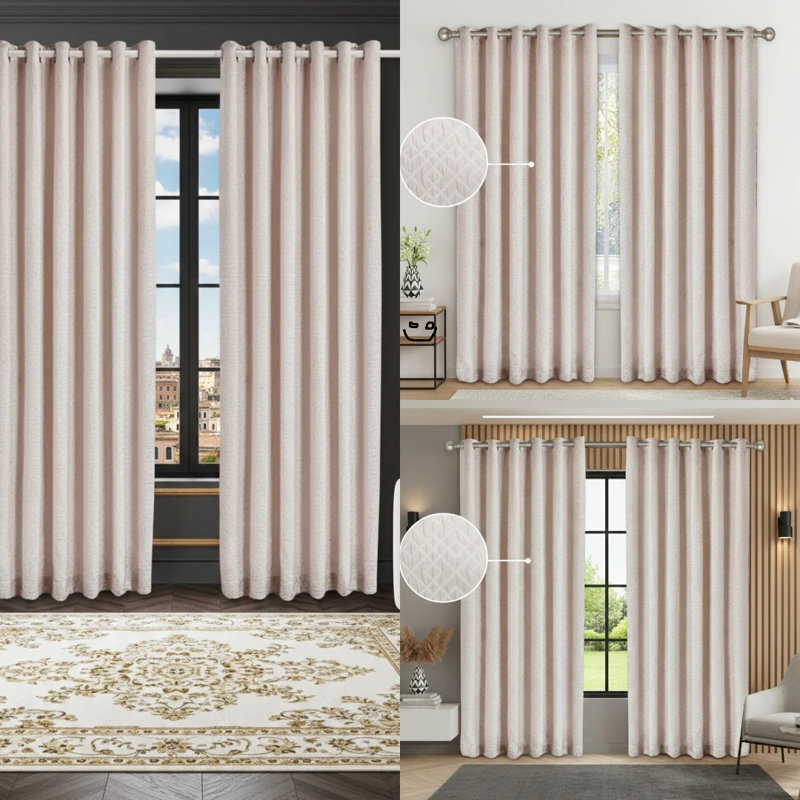 Room Darkening Curtain Panel Pair, 228cm W x 274cm L