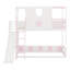 Un lit mezzanine pour enfants avec glissade et barrières de sécurité transforme les chambres en refuges ludiques.-207024094-207024095