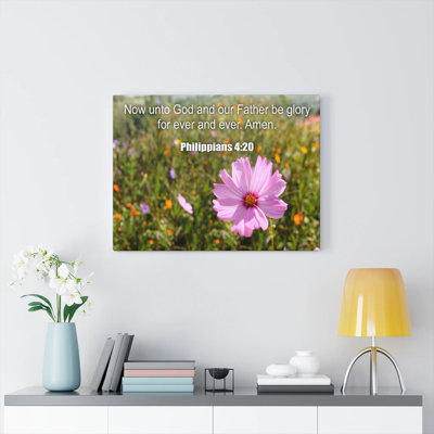 God And Our Father Philippians 4:20 - Wrapped Canvas Print