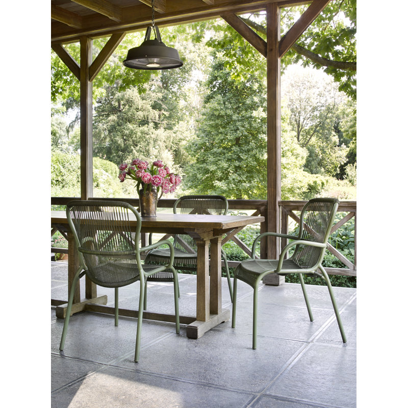 Loop Outdoor Dining Armchair, White