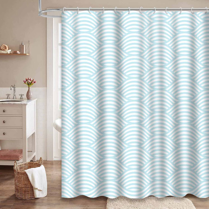 Rideau de douche Blue Wave Sea, L 72 po x l 84 po