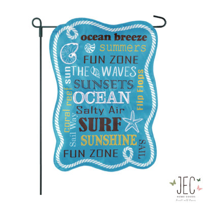 Double Sided 18 in. H x 12.5 in. W Polyester Garden flag