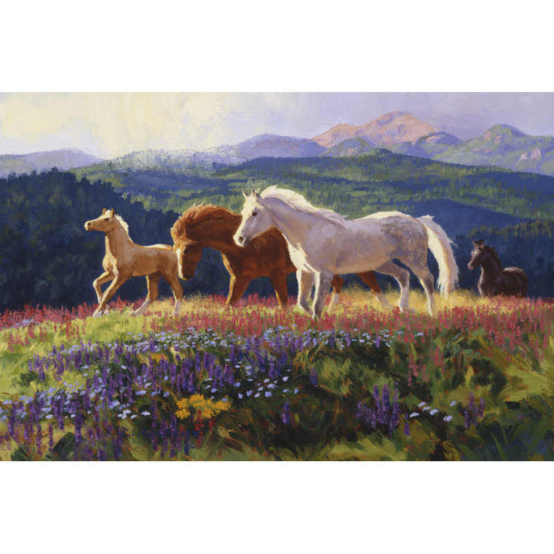 " The Light Fantastic " by Claire Goldrick Painting Print, 24" H x 36" W x 1.25" D