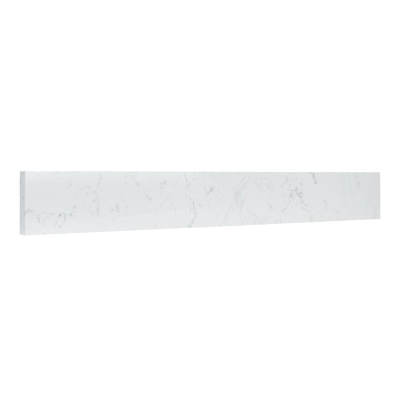 30 Inch In Carrara White Engineered Stone Backsplash For Vanity Sink Top
