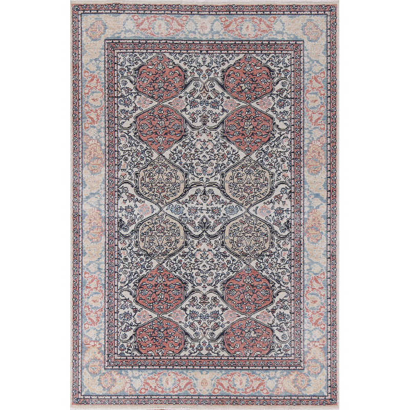 Tapis turc en laine noué à la main 4 x 6