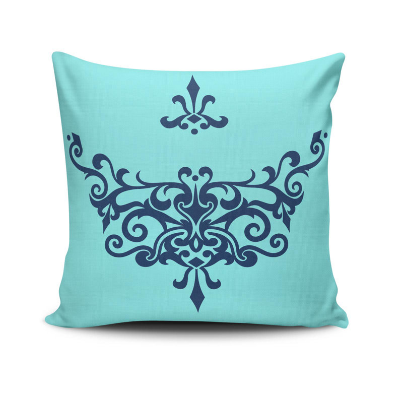 Housse de coussin décorative Ermir, 17 x 17 pouces, 50% coton / 50% polyester | Lavable à la machine à 104 ° F, repassable, fermeture à glissière dissimulée | Parfait pour le salon, la chambre à coucher et la décoration intérieure élégante