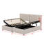 Lit plateforme tapissier avec système de rangement hydraulique-30209677