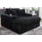 Midnight-Madness Oversized Chaise