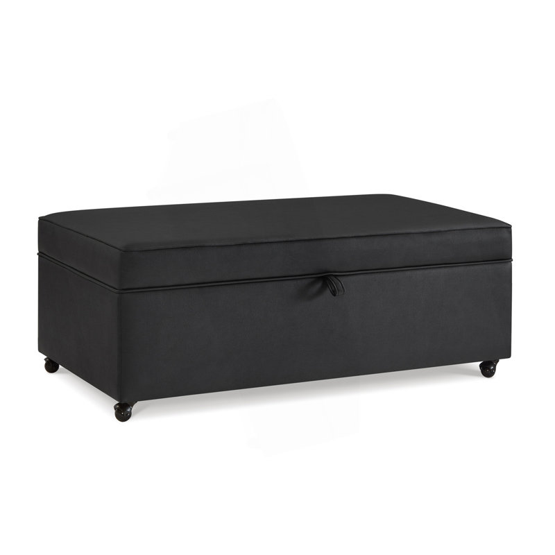 Modern Large Comfort Bench With Storage, Modular Sectional Storage Ottoman With Wheels, Bench For Bedroom
