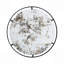 Mirror With Industrial Design Round Mirror With Metal Frame For Wall Decor & Entryway Console Lean Against Wall