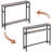 2-tier Long Skinny Table,grey-1248027258