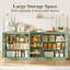 Grand buffet de 71 po de largeur avec 3 tablettes réglables-130610947