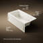 Archer® Alcove 60" x 32" Whirpool Bathtub-1838877858-1752100193