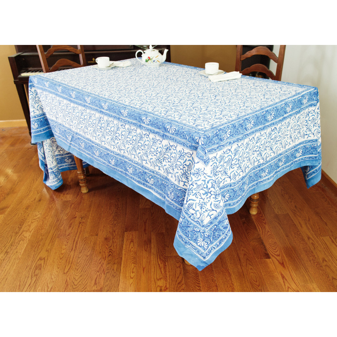 Tullia Floral 100% Cotton Tablecloth Alcott Hill® 