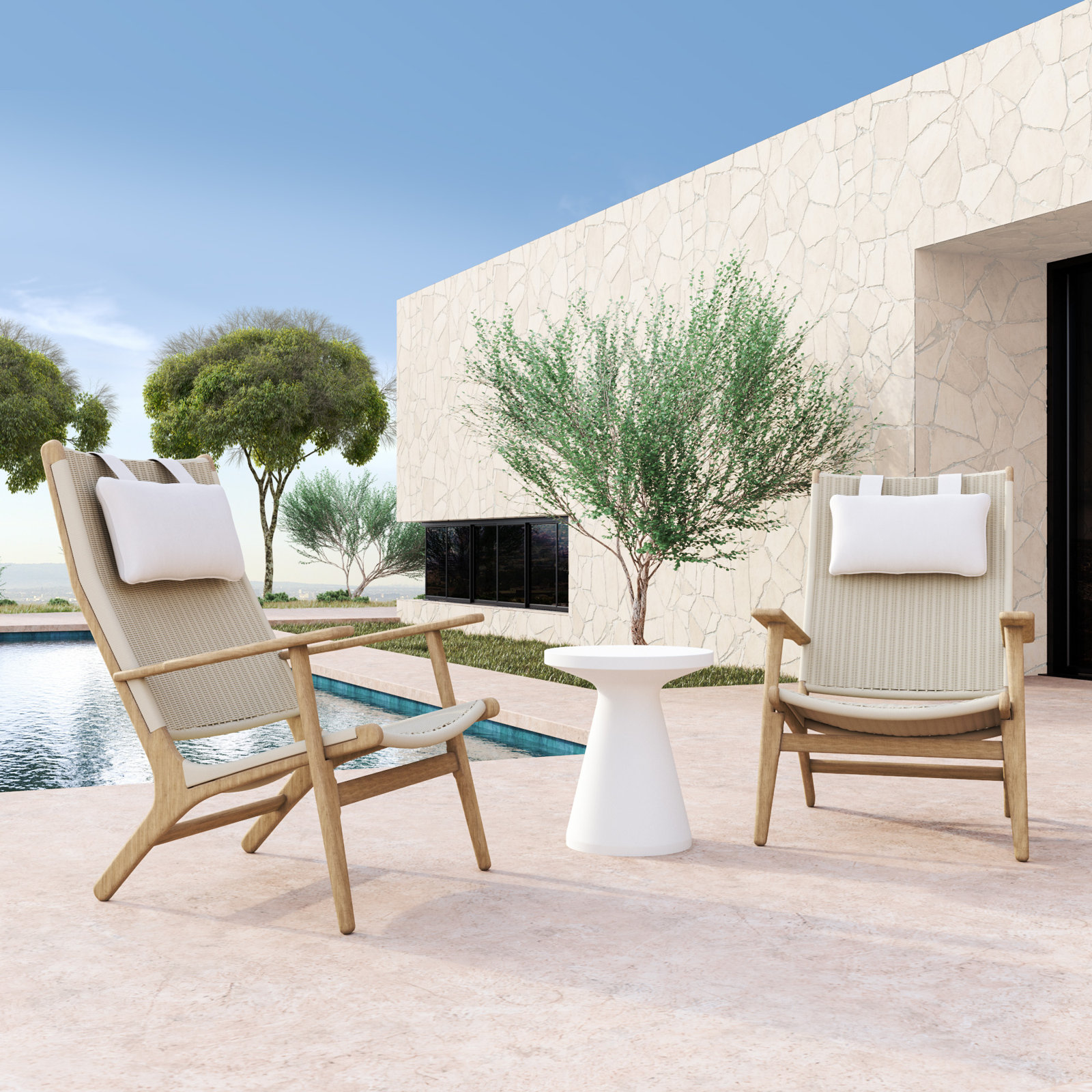 Vienna Outdoor Lounge Chair , Sunbrella® Cushions Included